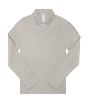 Dámska polokošeľa s dlhými rukávmi My Polo 210, 109 Heather Grey Fog