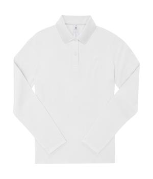 Dámska polokošeľa s dlhými rukávmi My Polo 180 LS, 000 White