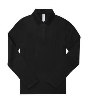 Dámska polokošeľa s dlhými rukávmi My Polo 180 LS, 101 Black