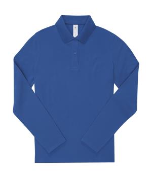 Dámska polokošeľa s dlhými rukávmi My Polo 180 LS, 300 Royal Blue