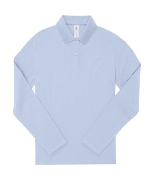 Dámska polokošeľa s dlhými rukávmi My Polo 180 LS, 303 Blush Blue