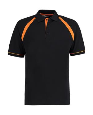 Polokošeľa pánska Oak Hill, 166 Black/Orange