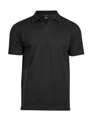 Luxusná pánska polokošeľa Stretch V-Neck Polo, 101 Black