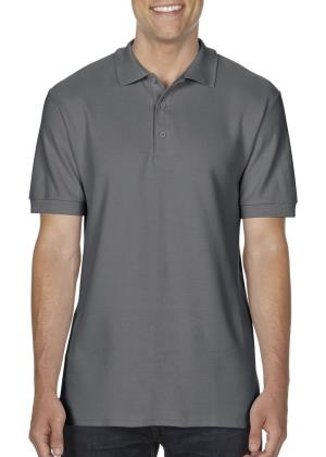 Pánska polokošeľa  Double Piqué , 130 Charcoal