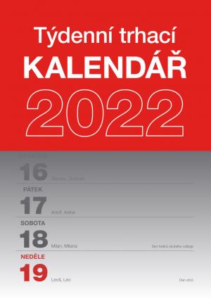 Nástenný kalendár Trhací týždenný 2022, A5