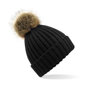 Čiapka s odnímateľným brmbolcom Chunky , 101 Black