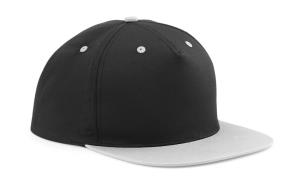 5-panelová šiltovka s rovným šiltom Bak, 151 Black/Grey