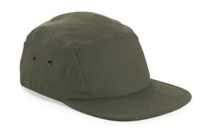 5-panelová šiltovka s rovným šiltom Canvas, 530 Olive Green