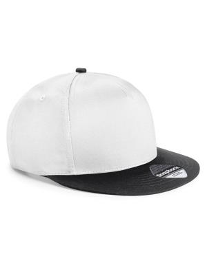 6 panelová šiltovka s rovným šiltom Chip, 056 White/Black