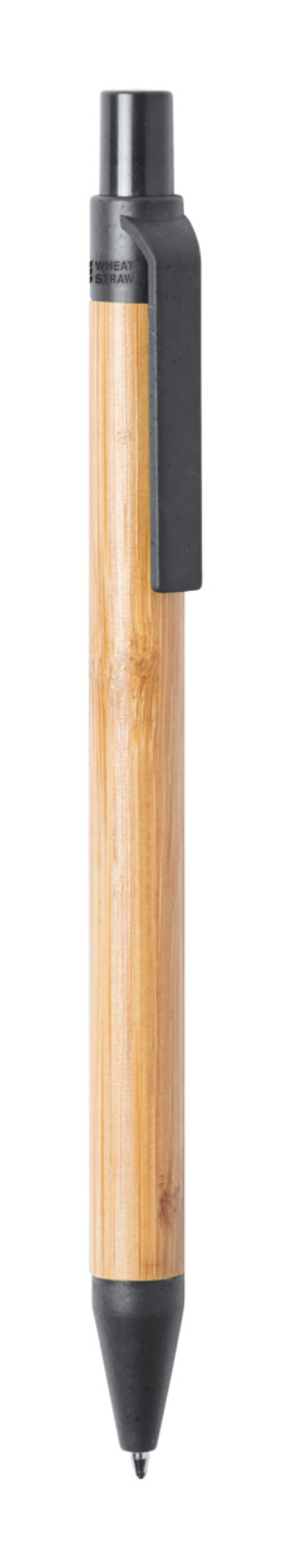 bambusové guličkové pero Roak, čierna