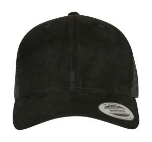 Šiltovka Trucker so vzhľadom semišovej kože, 101 Black