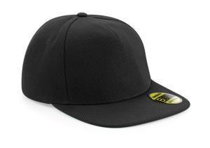 5 panelová šiltovka snapback Flat Peak, 152 Black/Black