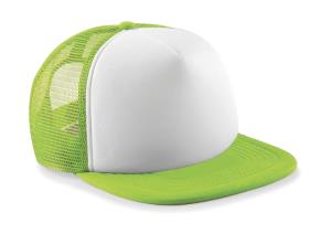 5 panelová šiltovka pre deti Vintage sublim, 555 Lime Green/White