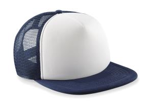 5 panelová šiltovka sieťovaná Vintage, 250 French Navy/White