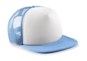 5 panelová šiltovka sieťovaná Vintage, 352 Sky Blue/White
