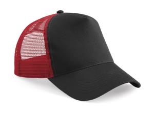 5 panelová šiltovka so sieťkou Best, 154 Black/Classic Red