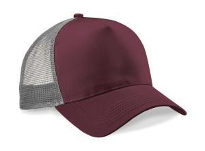 5 panelová šiltovka so sieťkou Best, 450 Burgundy/Grey