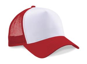 5 panelová šiltovka so sieťkou Best, 455 Classic Red/White