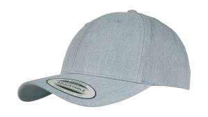 6-panelová šiltovka  Curved Classic Snapback, 123 Heather Grey