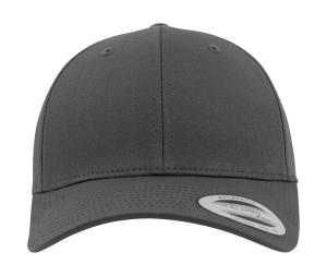 6-panelová šiltovka  Curved Classic Snapback, 130 Charcoal