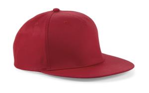 5 panelová šiltovka s rovným šiltom Rapper, 401 Classic Red