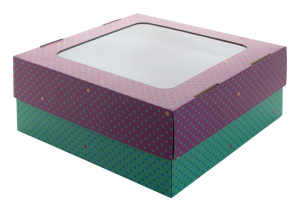 Darčeková krabica CreaBox Gift Box Window L, Biela