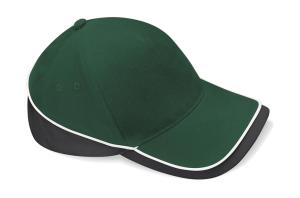 5 panelová šiltovka z bavlny Team, 585 Bottle Green/Black/White