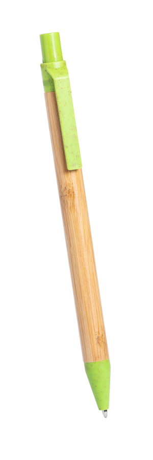 bambusové guličkové pero Roak, limetková (2)
