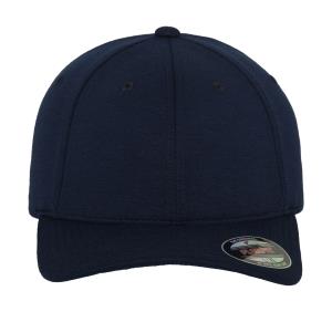 6 panelová šiltovka so zahnutým šiltom Double Jersey, 200 Navy