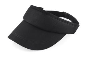 Bavlnený šilt Sports Visor, 101 Black