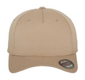 5 panelová šiltovka so zahnutým šiltom Fitted Baseball, 731 Khaki