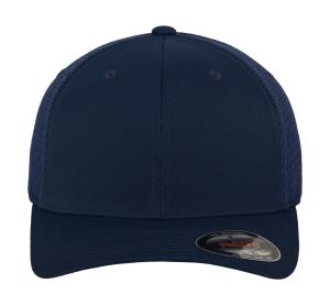6 panelová šiltovka so zahnutým šiltom Tactel Mesh, 200 Navy