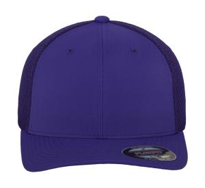 6 panelová šiltovka so zahnutým šiltom Tactel Mesh, 349 Purple