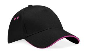 5-panelová šiltovka z bavlny Ultimate, 170 Black/Fuchsia