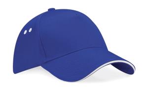 5-panelová šiltovka z bavlny Ultimate, 351 Bright Royal/White