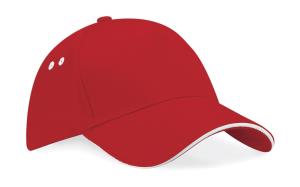 Šiltovka Ultimate 5 Panel so šiltom  Sandwich, 455 Classic Red/White