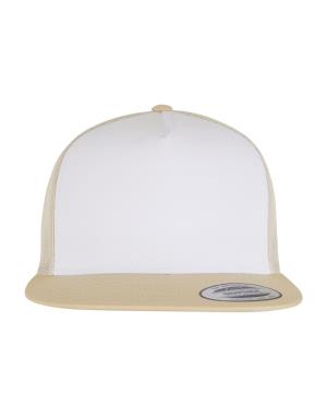 5 panelová šiltovka s rovným šiltom Rec, 680 Gold/White/Beige