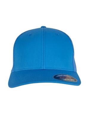 6 panelová šiltovka so zahnutým šiltom Mesh, 306 Blue