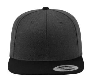 6 panelová šiltovka s rovným šiltom Com, 170 Charcoal/Black