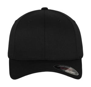 6 panelová šiltovka so zahnutým šiltom Wooly, 101 Black