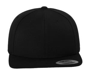 6 panelová šiltovka s rovným šiltom Classic, 101 Black