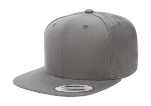 6 panelová šiltovka s rovným šiltom Classic, 128 Dark Grey