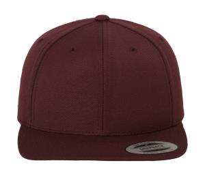 6 panelová šiltovka s rovným šiltom Classic, 445 Maroon