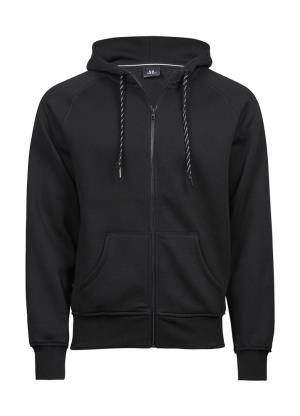 Pánska mikina s kapucňou a zipsom Twine, 101 Black