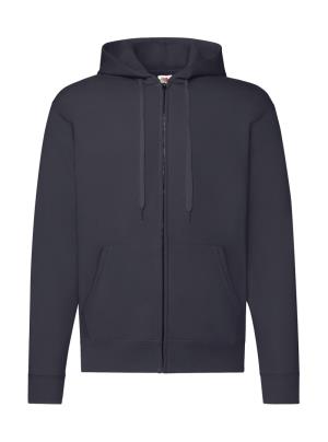 Pánska mikina s kapucňou a zipsom Classic, 202 Deep Navy
