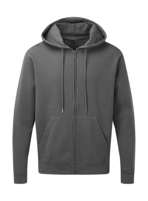 Pánska mikina s kapucňou a zipsom Breve, 121 Grey