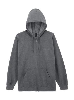 Pánska mikina s kapucňou a zipsom Heavy Blend, 131 Graphite Heather