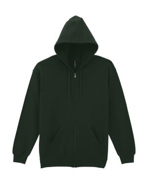Pánska mikina s kapucňou a zipsom Heavy Blend, 541 Forest Green
