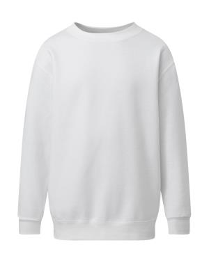 Detská mikina bez kapucne Klam, 000 White