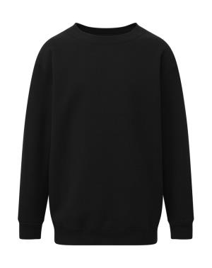 Detská mikina bez kapucne Klam, 104 Dark Black